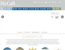 Tablet Screenshot of mccallchamber.org